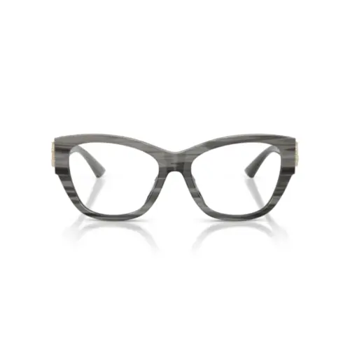 Óculos de Grau Jimmy Choo 0JC3033BU 5063 54 Acetato Preto Listrado