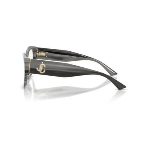Óculos de Grau Jimmy Choo 0JC3033BU 5063 54 Acetato Preto Listrado