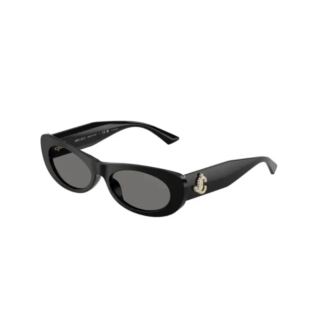 Óculos de Sol Jimmy Choo 0JC5038BU 50008154 Acetato Preto com lentes na cor Cinza Polarizado 1
