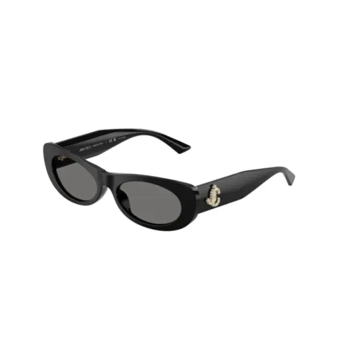 Óculos de Sol Jimmy Choo 0JC5038BU 50008154 Acetato Preto com lentes na cor Cinza Polarizado