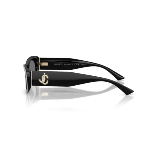 Óculos de Sol Jimmy Choo 0JC5038BU 50008154 Acetato Preto com lentes na cor Cinza Polarizado