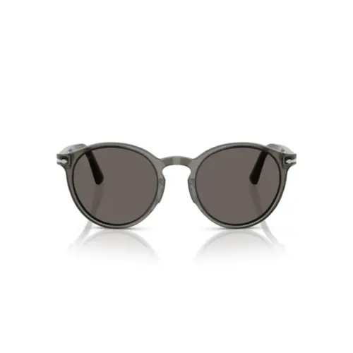 Óculos de Sol Persol 0PO3171S 1103B152 Acetato Cinza Transparente com lentes na cor Cinza