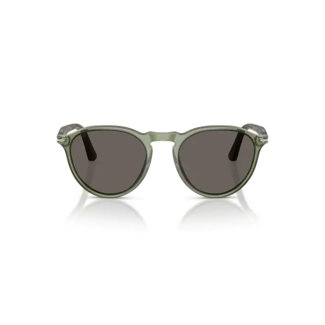 Óculos de Sol Persol 0PO3286S 1226B153 Acetato Verde Transparente com lentes na cor Cinza 2