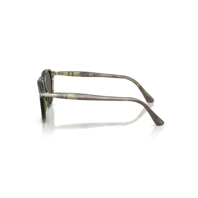 Óculos de Sol Persol 0PO3286S 1226B153 Acetato Verde Transparente com lentes na cor Cinza 3