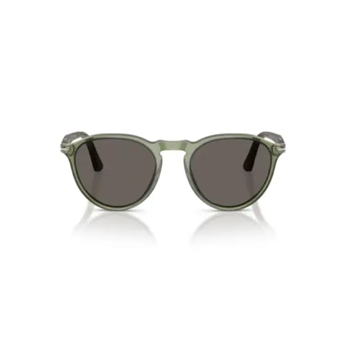 Óculos de Sol Persol 0PO3286S 1226B153 Acetato Verde Transparente com lentes na cor Cinza