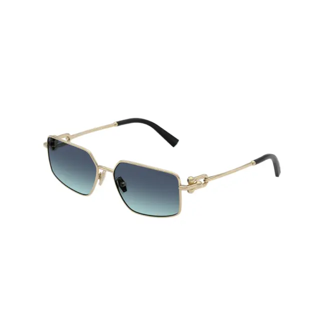 Óculos de Sol Tiffany 0TF3111 62029S58 Metal Dourado com lentes Azul Degradê 1