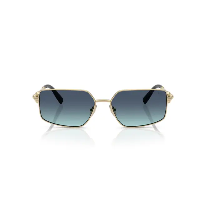 Óculos de Sol Tiffany 0TF3111 62029S58 Metal Dourado com lentes Azul Degradê 2