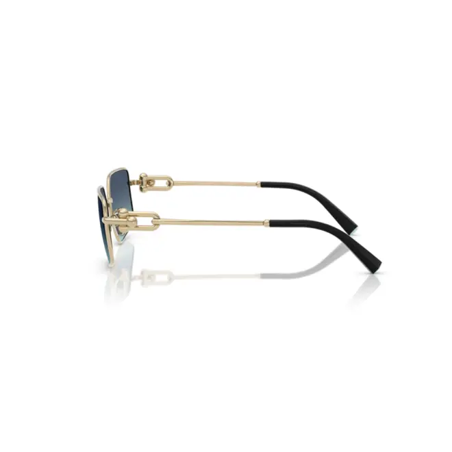 Óculos de Sol Tiffany 0TF3111 62029S58 Metal Dourado com lentes Azul Degradê 3