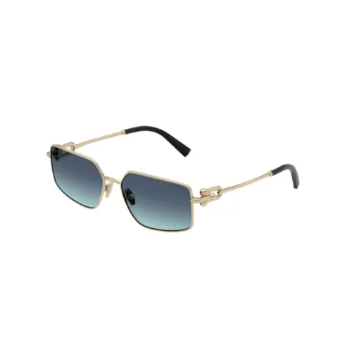Óculos de Sol Tiffany 0TF3111 62029S58 Metal Dourado com lentes Azul Degradê