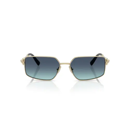 Óculos de Sol Tiffany 0TF3111 62029S58 Metal Dourado com lentes Azul Degradê