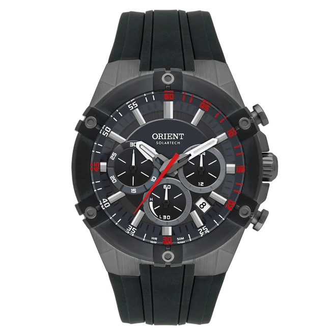 Relógio Orient Sport Solartech Cronógrafo - MYSPC005 G1PX Preto 1
