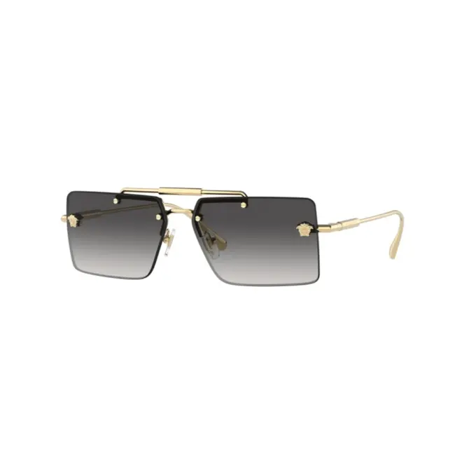 Óculos de Sol Versace 0VE2245 10025860 Metal Dourado com lentes na cor Rosa Degradê 1