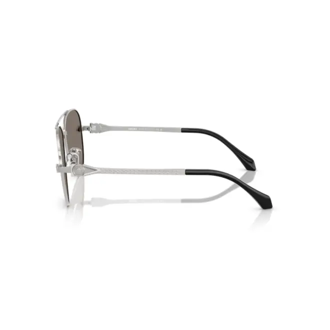 Óculos de Sol Versace 0VE2283 10006G61 Metal Prateado com lentes na cor Cinza Espelhado 3