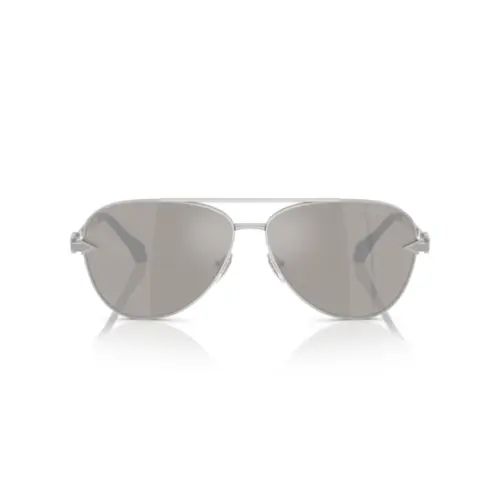 Óculos de Sol Versace 0VE2283 10006G61 Metal Prateado com lentes na cor Cinza Espelhado