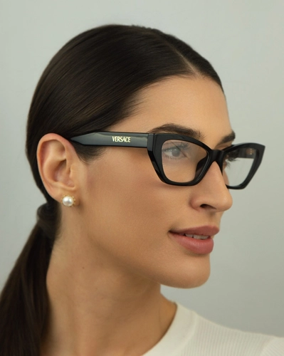 Óculos de Grau Versace 0VE3373U GB1 54 Acetato Preto
