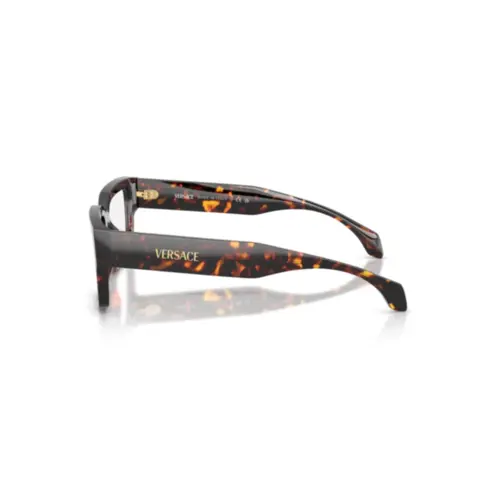 Óculos de Grau Versace 0VE3374U 5509 55 Acetato Marrom Mesclado