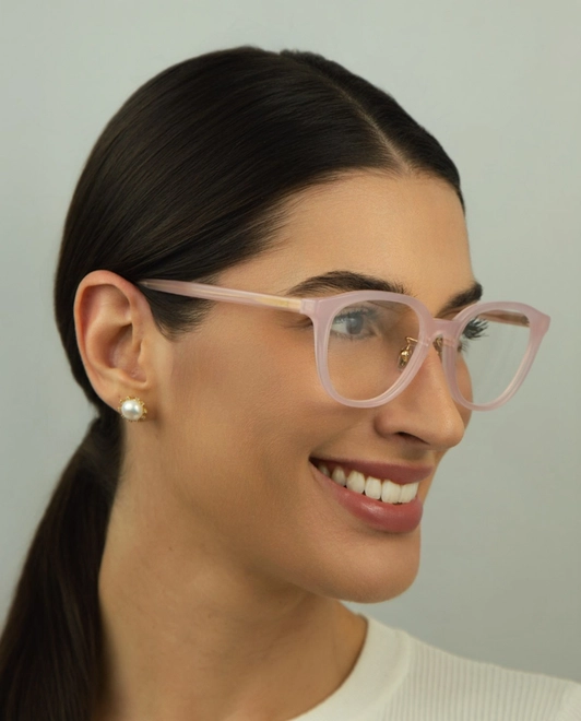 Óculos de Grau Versace 0VE3379D 5525 53 Acetato Rosa Claro 5