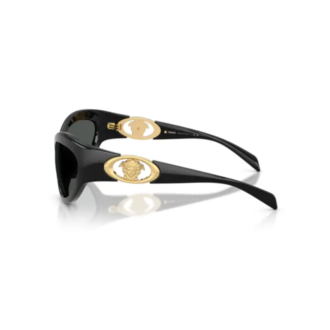 Óculos de Sol Versace 0VE4485 GB1/8759 Acetato Preto com lentes na cor Cinza 4