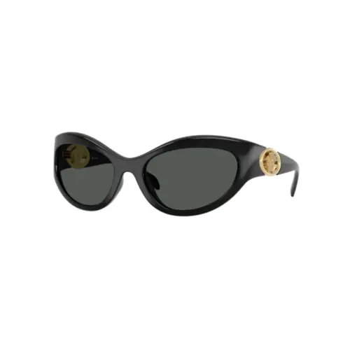Óculos de Sol Versace 0VE4485 GB1/8759 Acetato Preto com lentes na cor Cinza