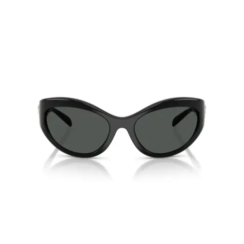 Óculos de Sol Versace 0VE4485 GB1/8759 Acetato Preto com lentes na cor Cinza