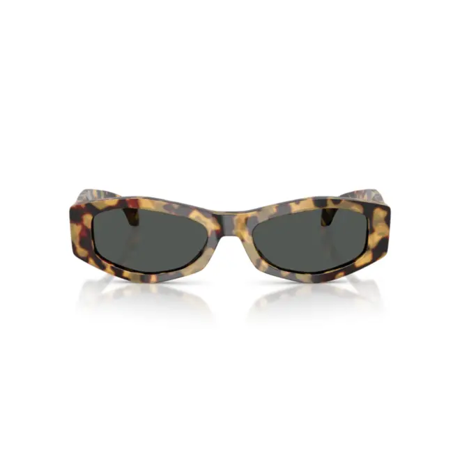 Óculos de Sol Versace 0VE4487 777/8754 Acetato Amarelo Mesclado com lentes na cor Cinza 2