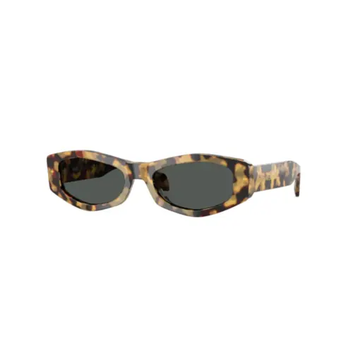 Óculos de Sol Versace 0VE4487 777/8754 Acetato Amarelo Mesclado com lentes na cor Cinza