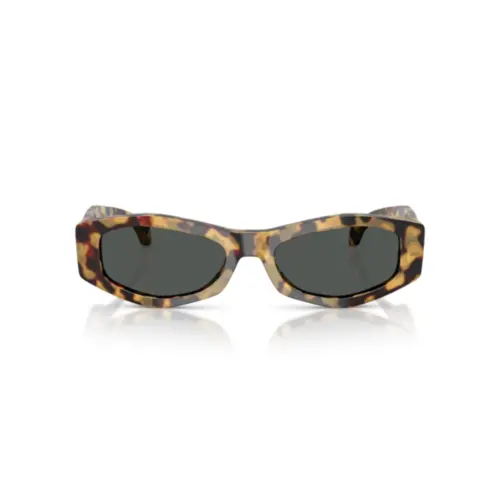 Óculos de Sol Versace 0VE4487 777/8754 Acetato Amarelo Mesclado com lentes na cor Cinza