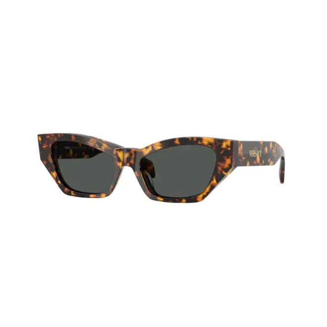 Óculos de Sol Versace 0VE4488U 55148753 Acetato Marrom Mesclado com lentes na cor Cinza 1