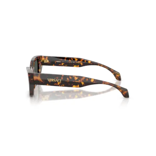 Óculos de Sol Versace 0VE4488U 55148753 Acetato Marrom Mesclado com lentes na cor Cinza