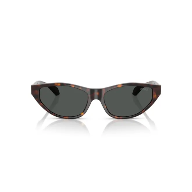 Óculos de Sol Versace 0VE4491U 108/8755 Acetato Marrom Mesclado com lentes na cor Cinza 2