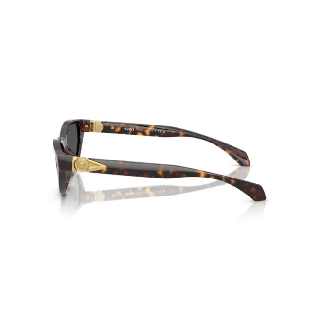 Óculos de Sol Versace 0VE4491U 108/8755 Acetato Marrom Mesclado com lentes na cor Cinza 3