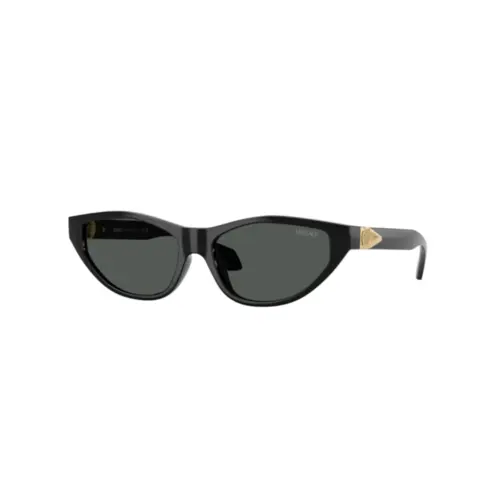 Óculos de Sol Versace 0VE4491U GB1/8755 Acetato Preto com lentes na cor Cinza