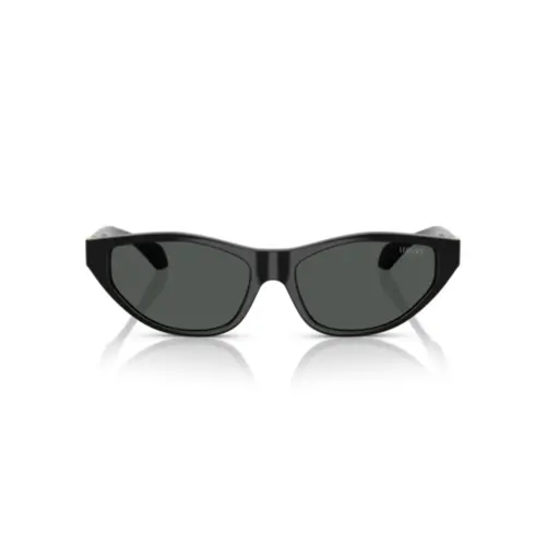 Óculos de Sol Versace 0VE4491U GB1/8755 Acetato Preto com lentes na cor Cinza