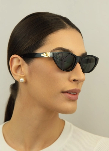Óculos de Sol Versace 0VE4491U GB1/8755 Acetato Preto com lentes na cor Cinza