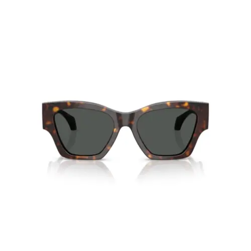 Óculos de Sol Versace 0VE4492U 108/8753 Acetato Marrom Mesclado com lentes na cor Cinza