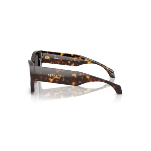 Óculos de Sol Versace 0VE4492U 108/8753 Acetato Marrom Mesclado com lentes na cor Cinza