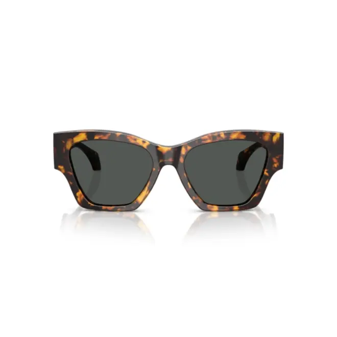 Óculos de Sol Versace 0VE4492U 55148753 Acetato Marrom Mesclado com lentes na cor Cinza 2