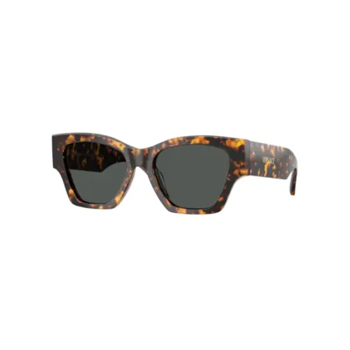 Óculos de Sol Versace 0VE4492U 55148753 Acetato Marrom Mesclado com lentes na cor Cinza
