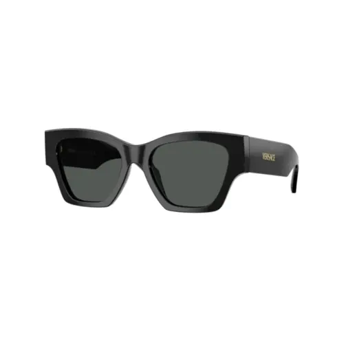 Óculos de Sol Versace 0VE4492U GB1/8753 Acetato Preto com lentes na cor Cinza