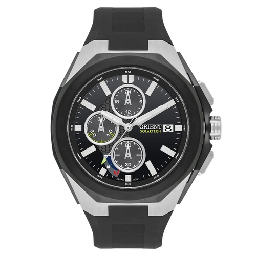 Relógio Orient Unique Solartech Cronógrafo - MBSPC049 P1PX Preto