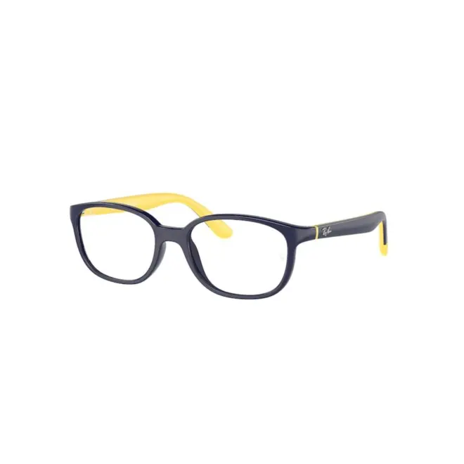 Óculos de Grau Ray-Ban Junior Infantil 0RY1632 3937 48 Acetato Azul Escuro sobre Amarelo 1