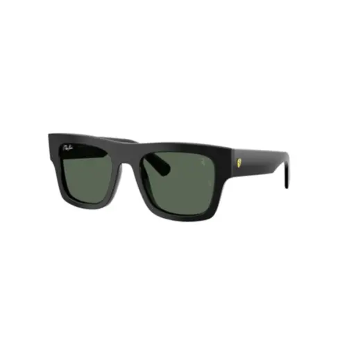 Óculos de Sol Ray-Ban Ferrari 0RB2217M F6017153 Acetato Preto com lentes na cor Verde Escuro