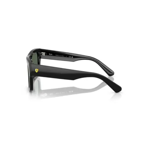 Óculos de Sol Ray-Ban Ferrari 0RB2217M F6017153 Acetato Preto com lentes na cor Verde Escuro