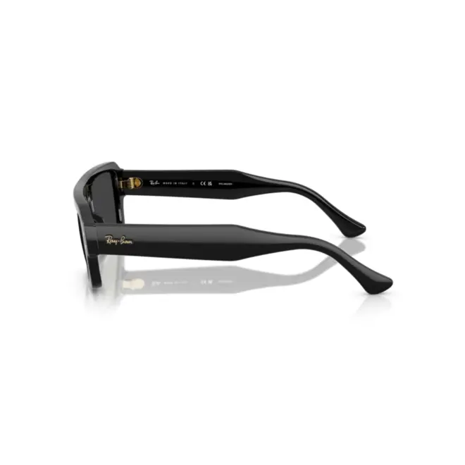 Óculos de Sol Ray-Ban Lukas 0RB4454 66774856 Acetato Preto com lentes na cor Cinza Polarizado 4