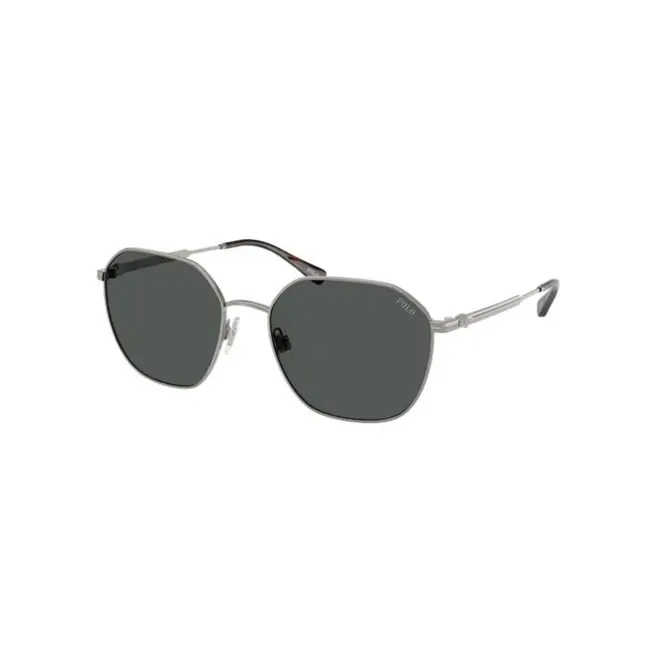 Óculos de Sol Polo Ralph Lauren 0PH3160 92668756 Metal Grafite com lentes na cor Cinza Escuro 1
