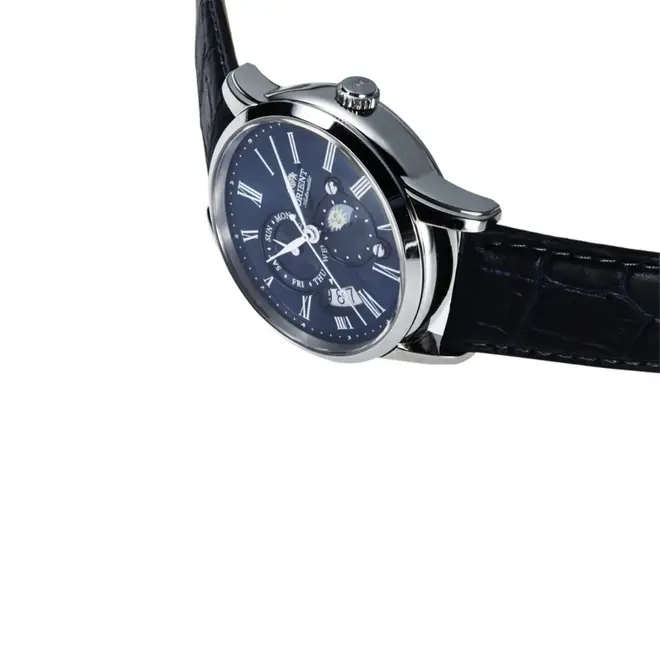 Relógio Orient Automático Sun e Moon Masculino - RA AK0011D30B D3DX Azul 4