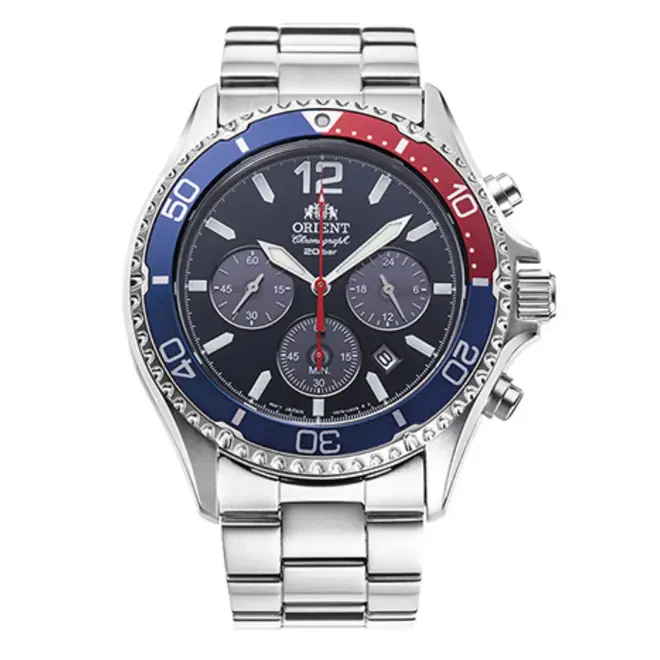Relógio Orient Solar Sports Cronógrafo Mako - RA TX0201L10B D2SX Azul 1