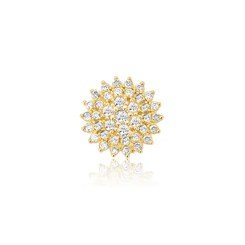 Pingente Soleil ouro 18k sol cravejado de 27pts de Diamantes