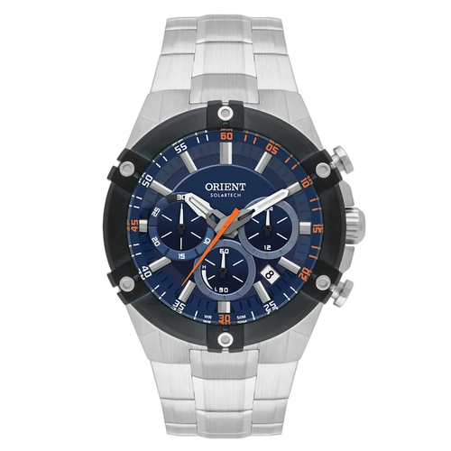 Relógio Orient Sport Solartech Cronógrafo - MBSSC278 D1SX Azul