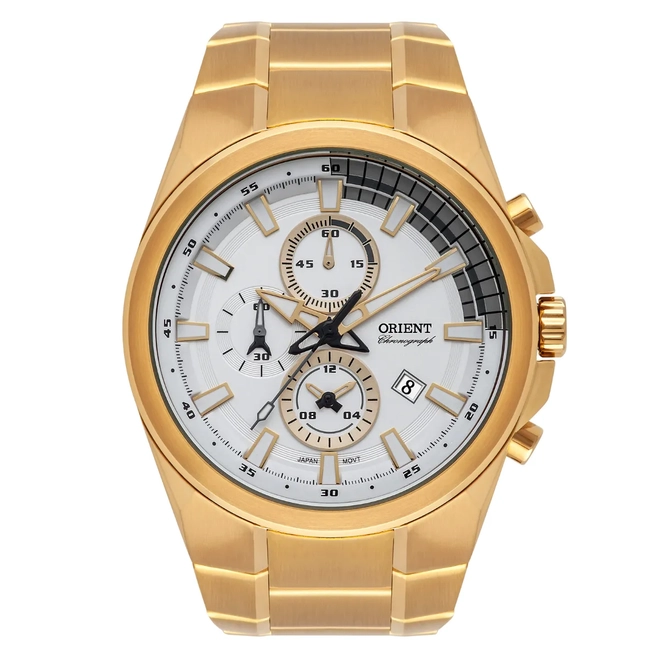 Relógio Orient Sport Cronógrafo Masculino - MGSSC042 S1KX Branco 1